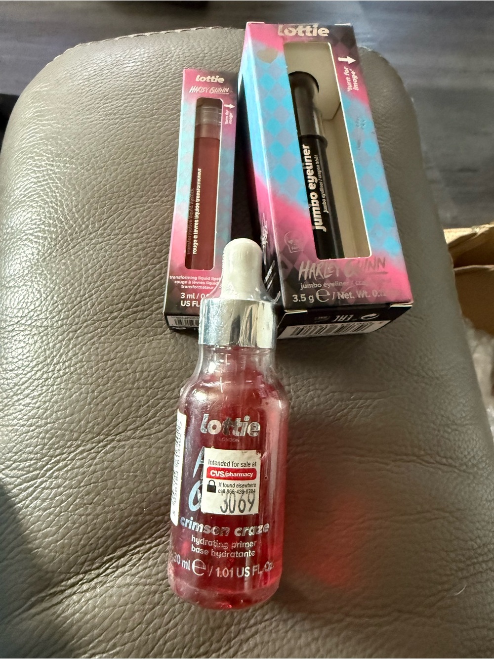 Lottie London’s Harley Quinn  Hydration Primer + Matching Lottie Cosmetics